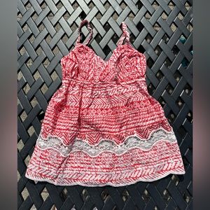 Banana Republic Spaghetti Strap Red Bee Tank